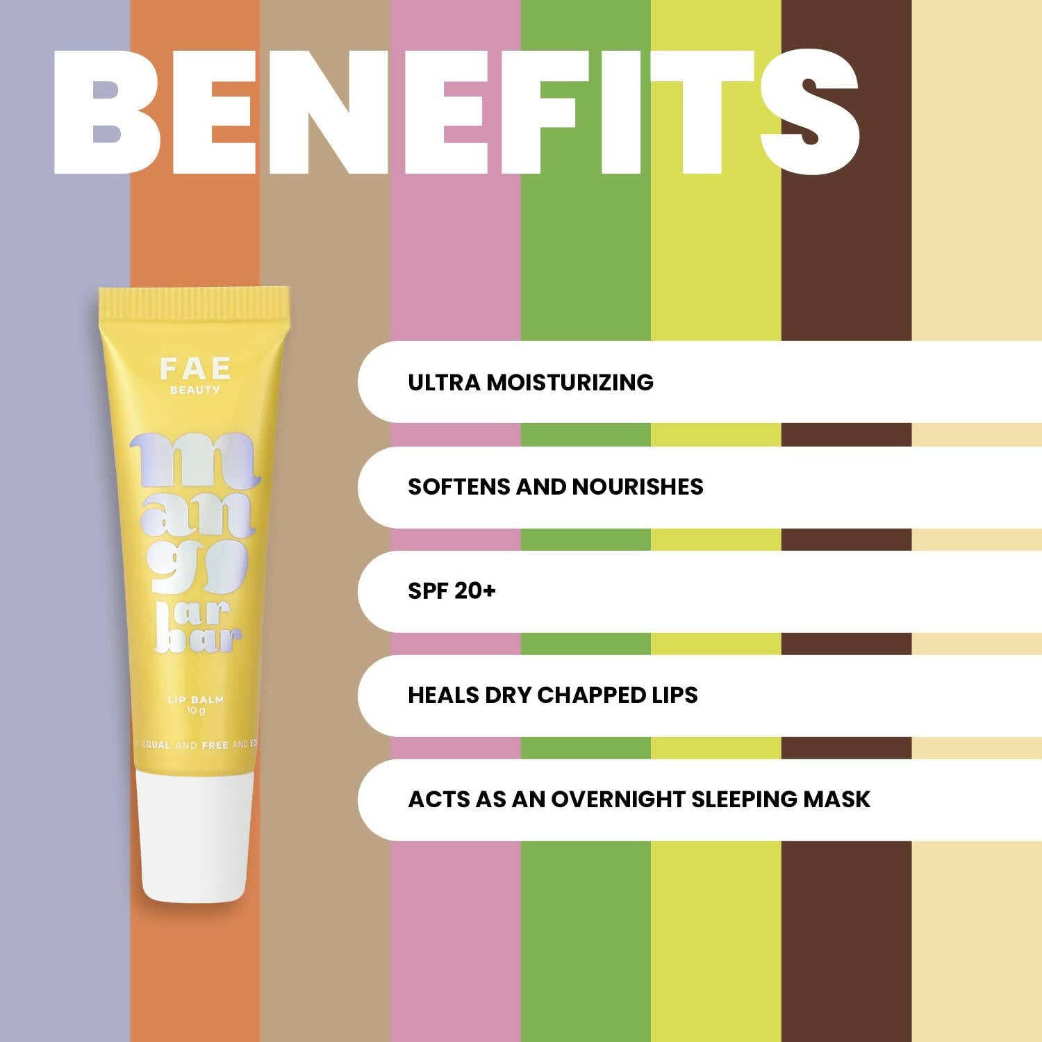 FAE Beauty Mango Lip Balm SPF 20+ - Sheer Warm Yellow - Distacart