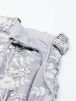Thumbnail for House of Panchhi Mauve Chinon Sequins and Zarkan embroidery Lehenga choli & Dupatta - Distacart
