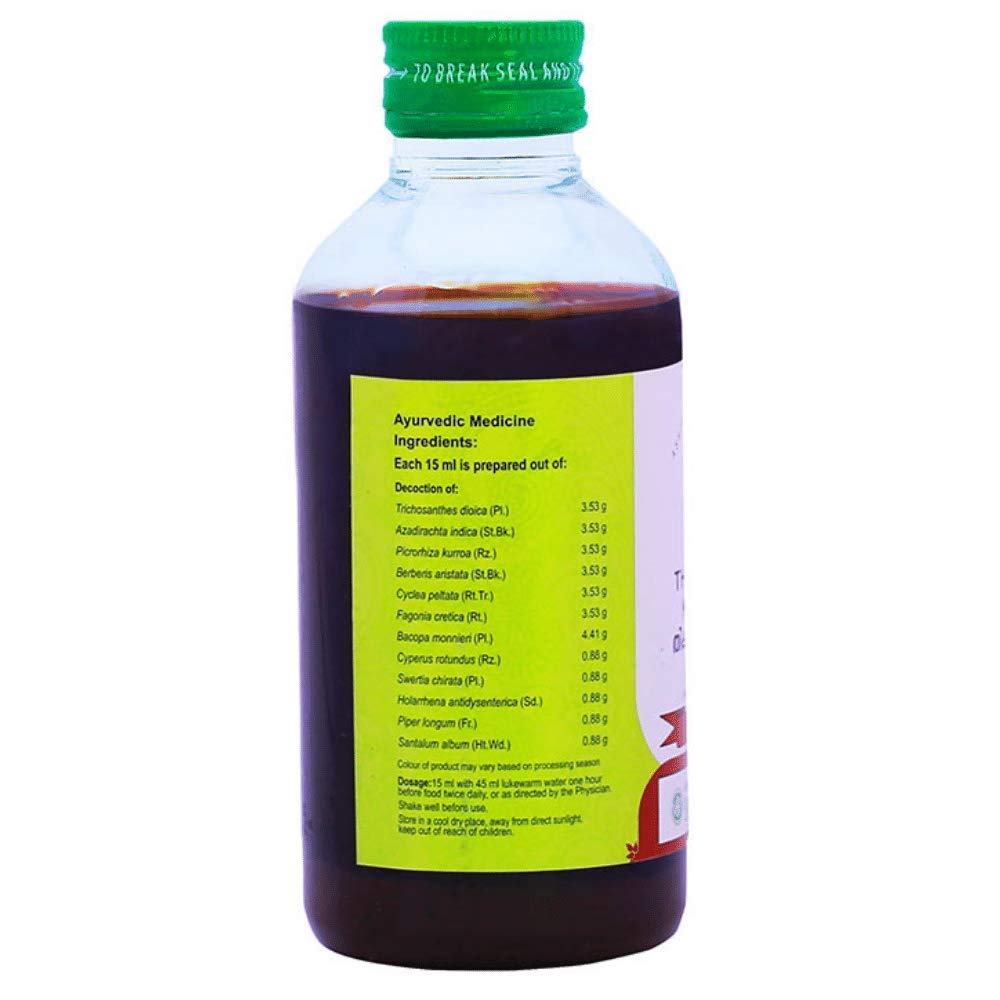 Vaidyaratnam Thikthakam Kashayam, For Skin Issues, 100% Herbal, 
