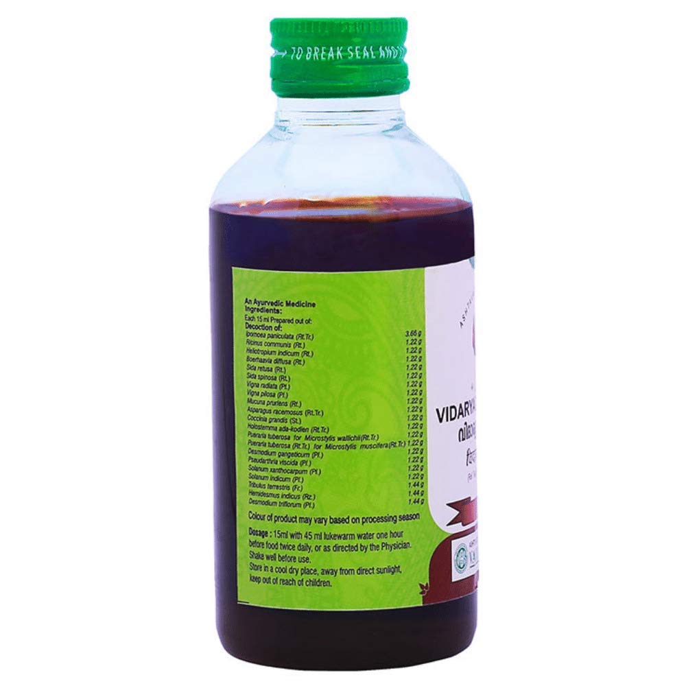 Vaidyaratnam Vidaryadi Kashayam Ingredients 