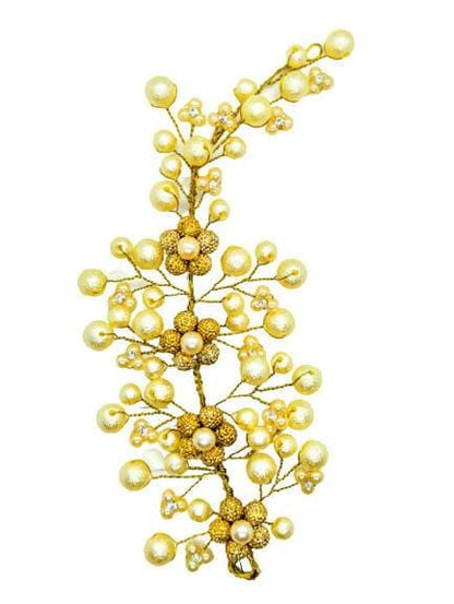 Gold Bridal Hair Brooch