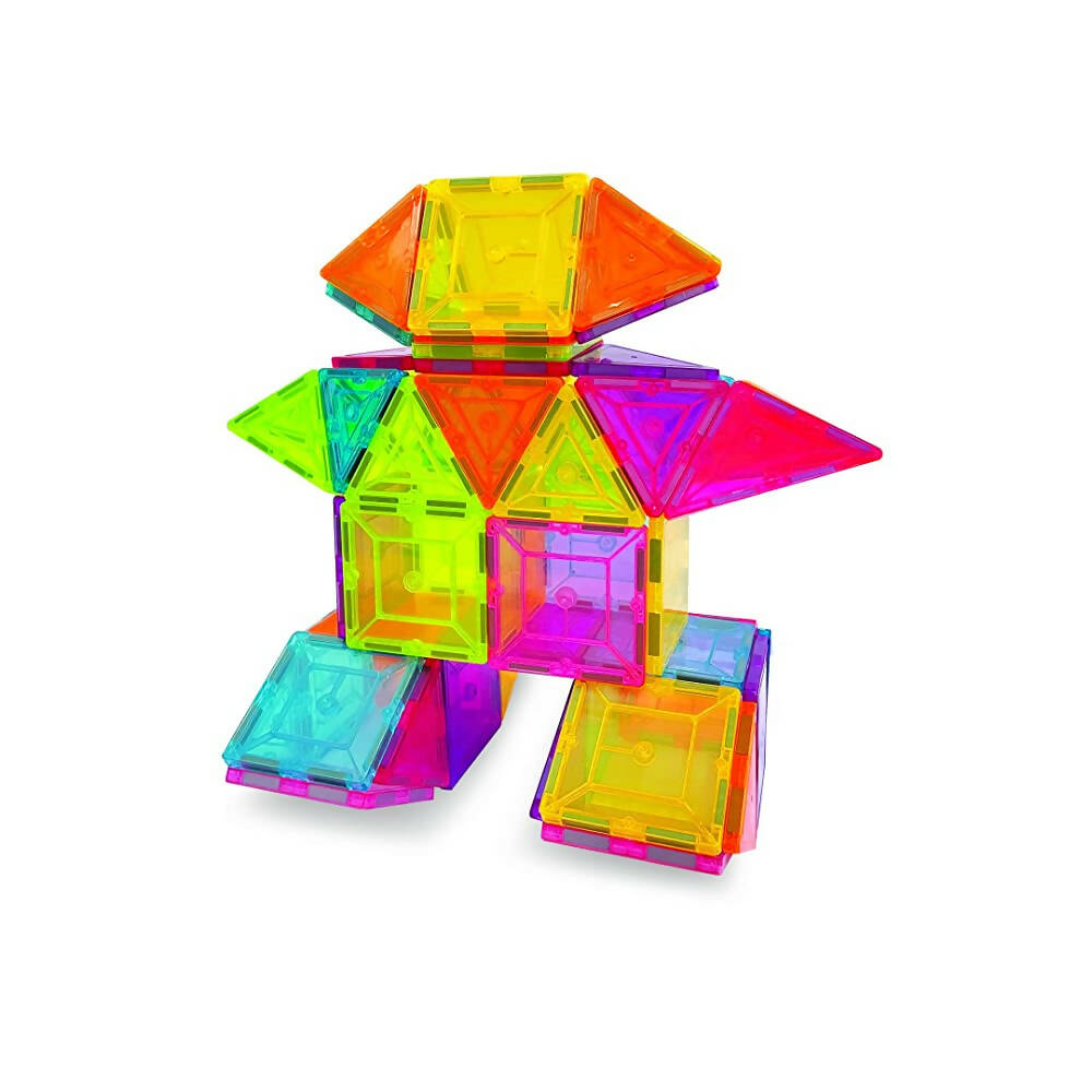 Kipa MagPlay Centurian 100 Pieces Magnetic Tiles Set Constructing and Creative Learning Educational Stem Toy with Smart Outdoor BagPack Kids - Distacart