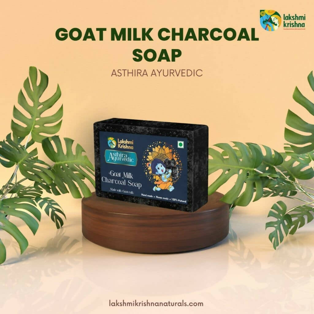 Lakshmi Krishna Goat Milk Charcoal Soap - Distacart