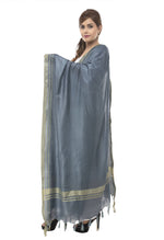 Thumbnail for Mominos Fashion Moeza Slub Cotton Grey Dupatta