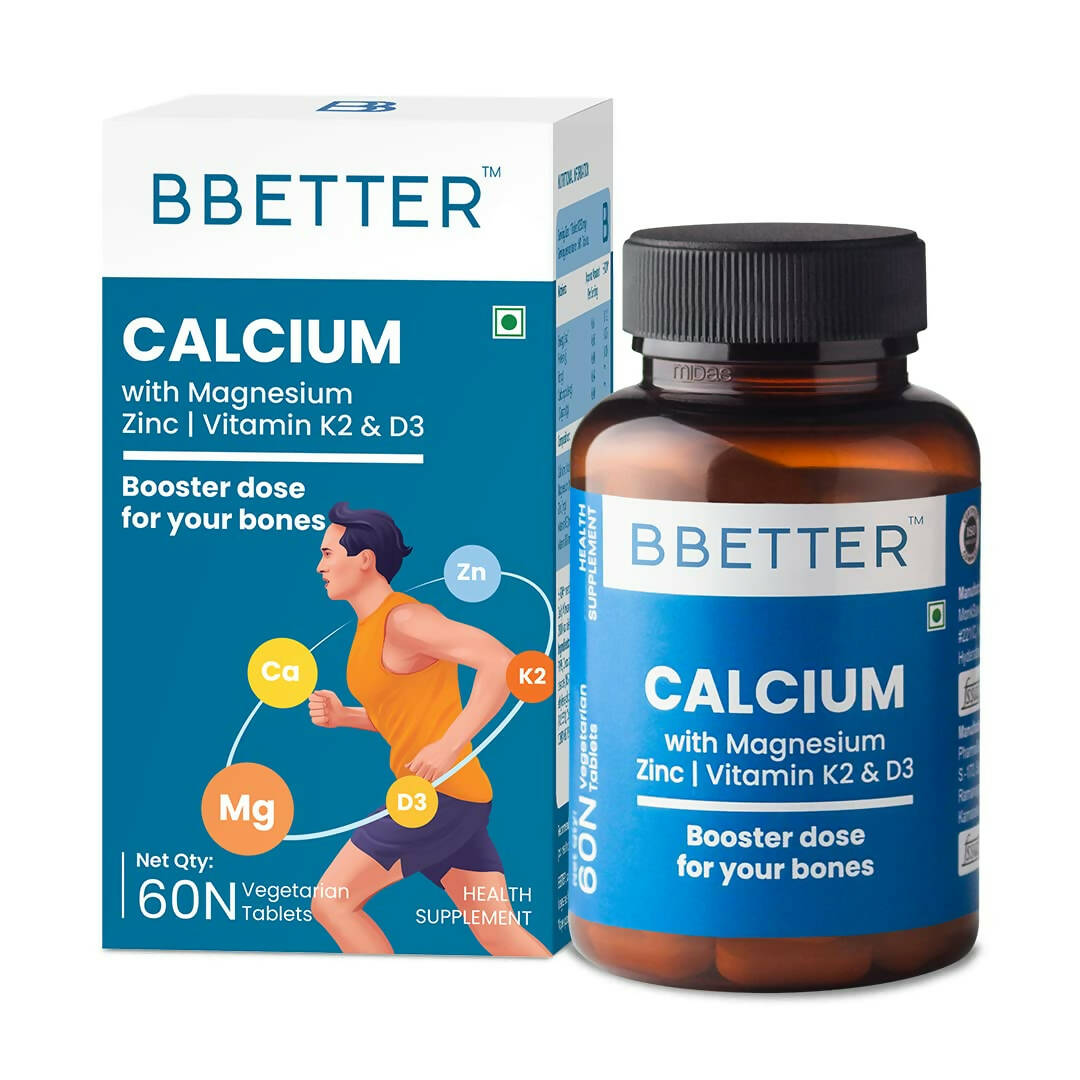 BBETTER Calcium Magnesium Zinc Tablets with Vitamin D3 & K2 - Distacart