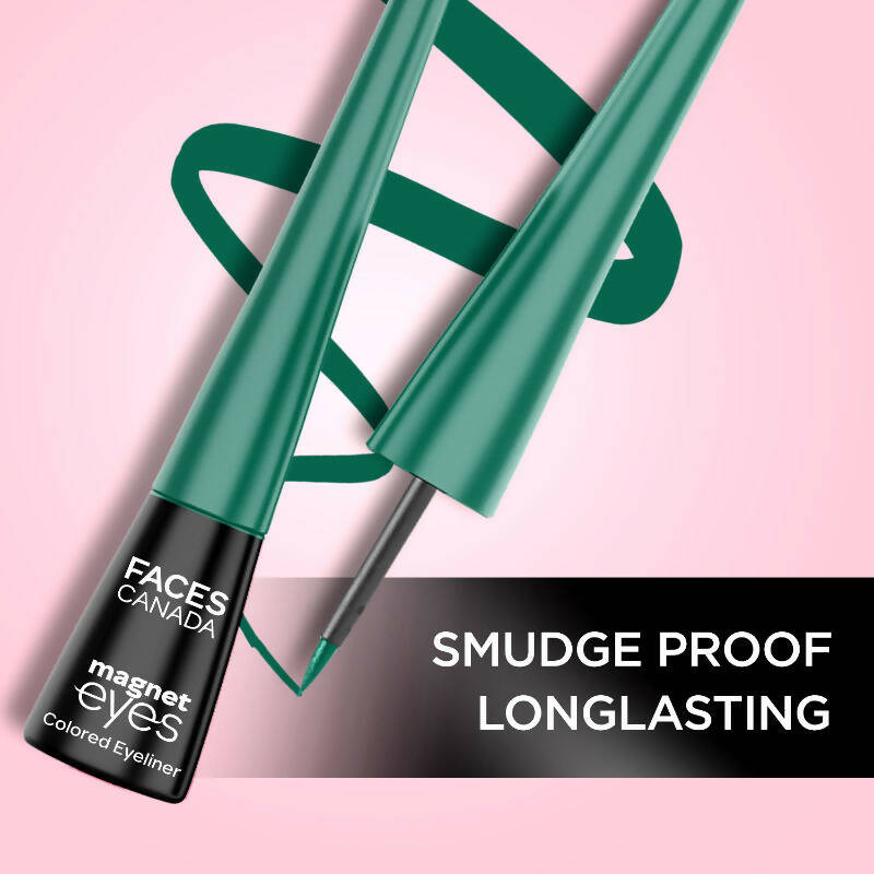 Faces Canada Magneteyes Colored Eyeliner - Elegant Green - Distacart