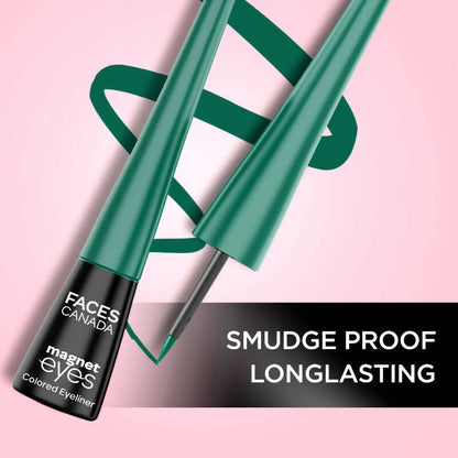 Faces Canada Magneteyes Colored Eyeliner - Elegant Green - Distacart