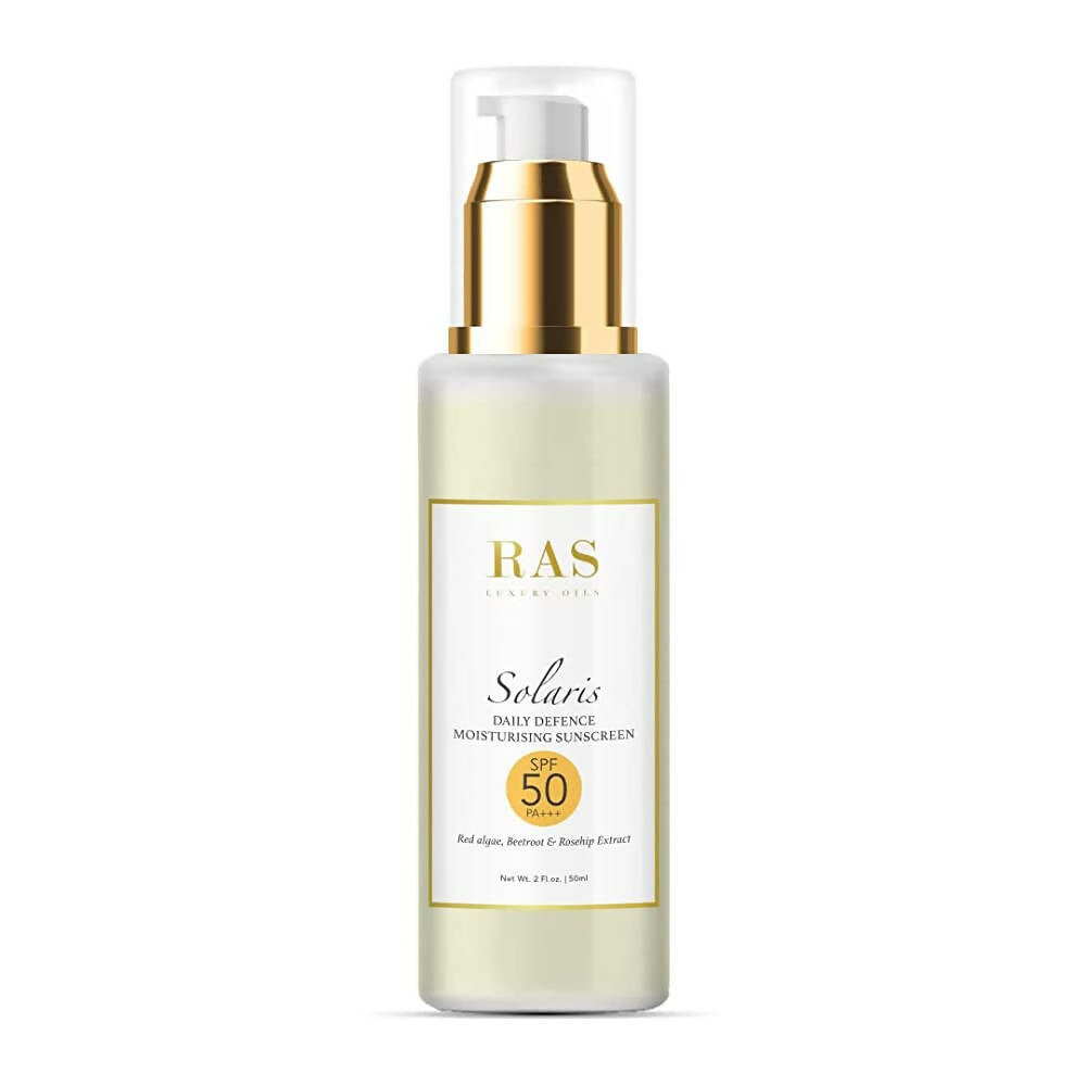 Ras Luxury Oils Solaris Daily Defence Mineral Sunscreen SPF 50 - Distacart