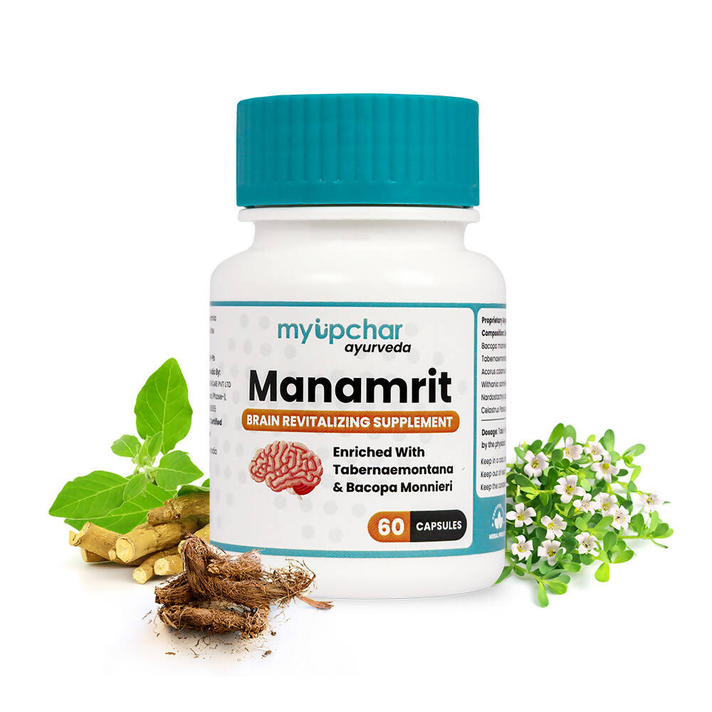 myUpchar Ayurveda Manamrit Brain Revitalizer Capsules - Distacart