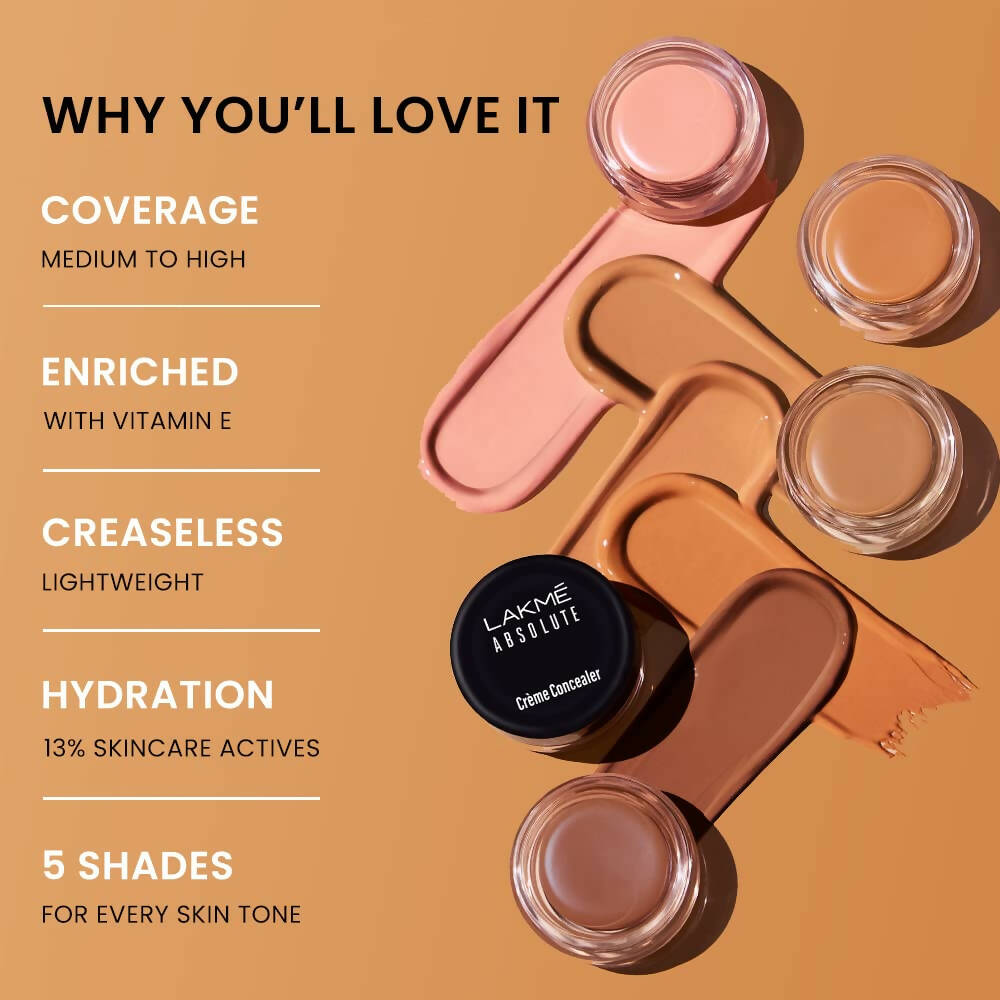 Lakme Absolute Creme Concealer - Sand Shade - Distacart