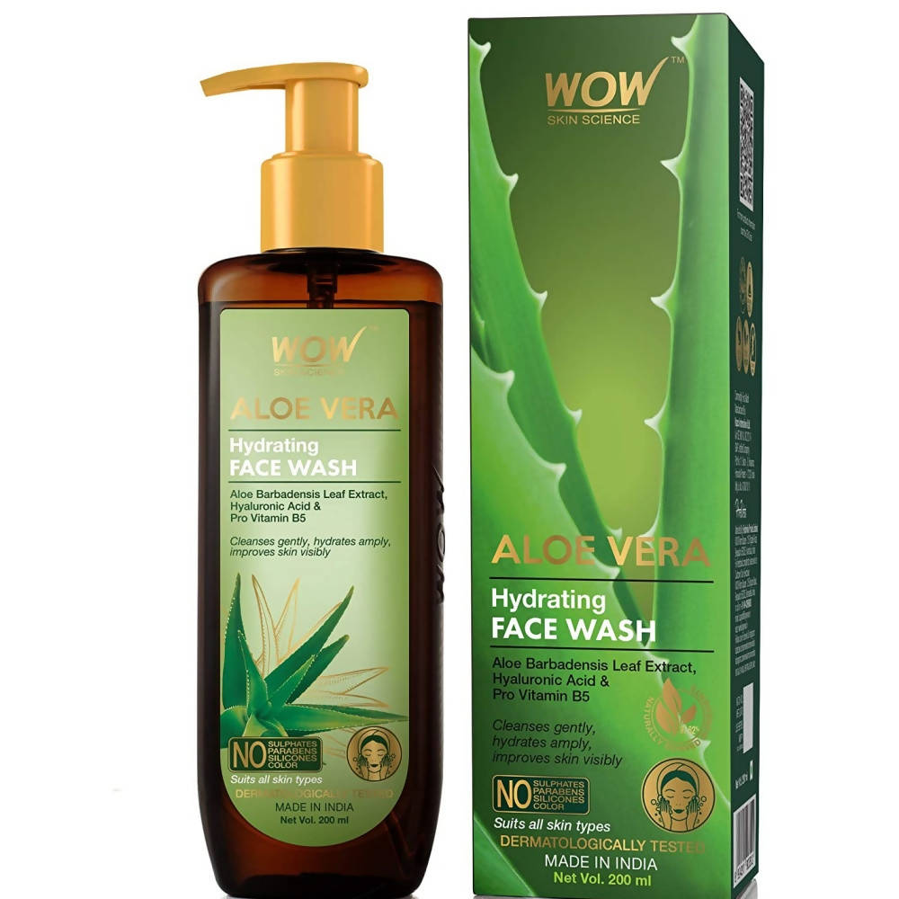 Wow Skin Science Aloe Vera Hydrating Face Wash - Distacart