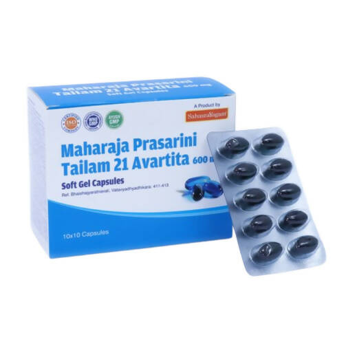 Sahasrayogam Maharaja Prasarini Tailam 21 Avartita Capsules - Distacart