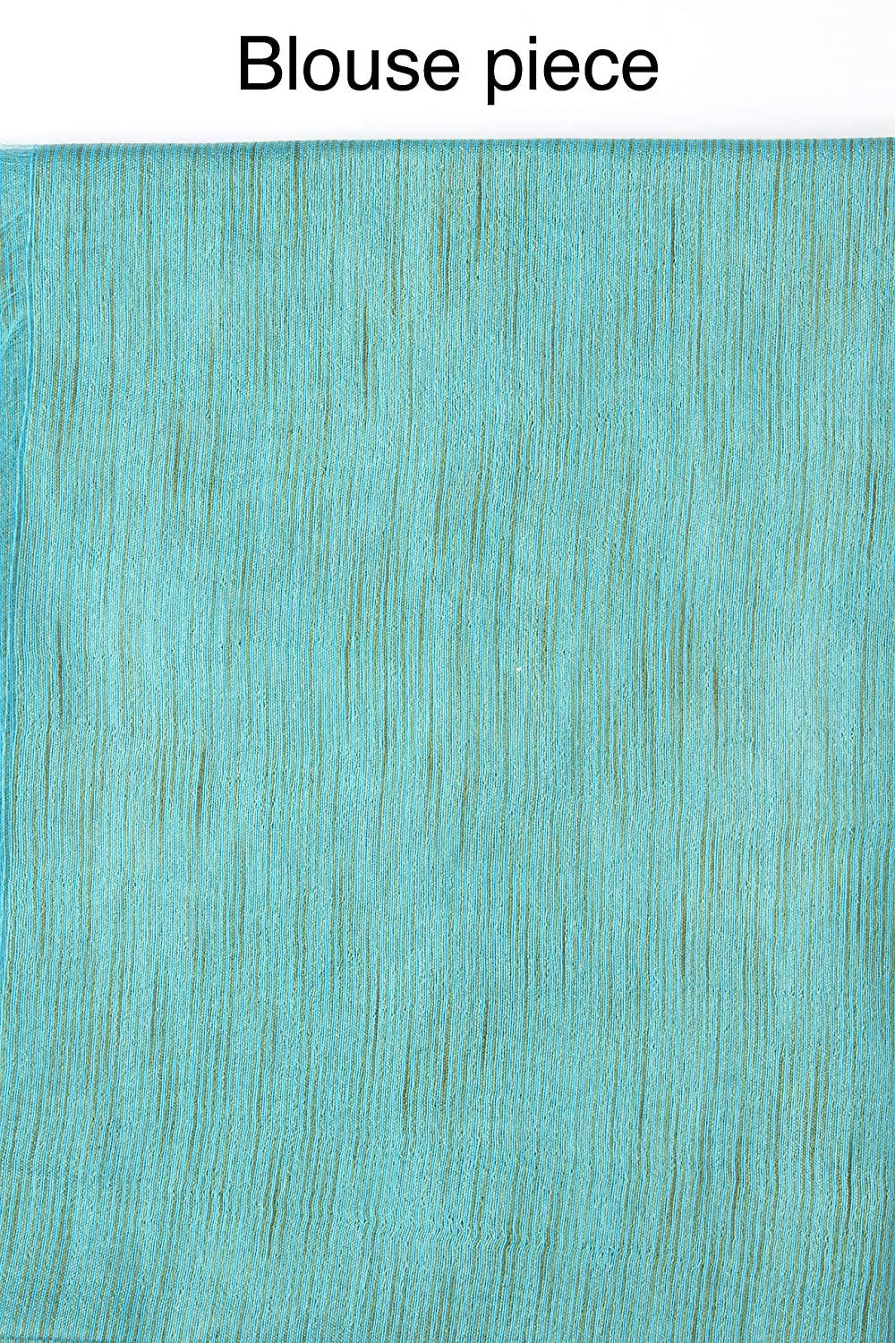 Mominos Fashion Firozi Color Bhagalpuri Saree