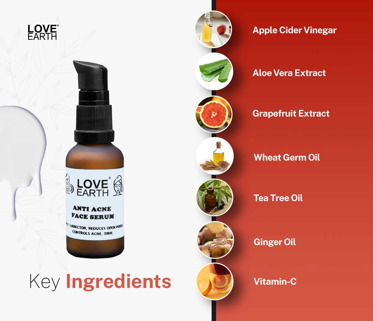 Love Earth Anti Acne Face Serum - Distacart