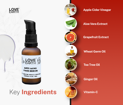 Love Earth Anti Acne Face Serum - Distacart