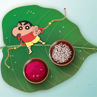Thumbnail for Bhai Please Shinchan Wooden Rakhi - Distacart