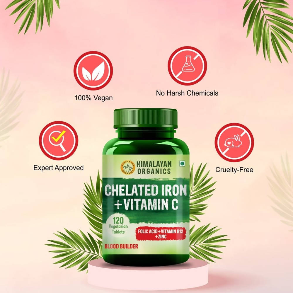 Organics Chelated Iron Plus Vitamin C Tablets
