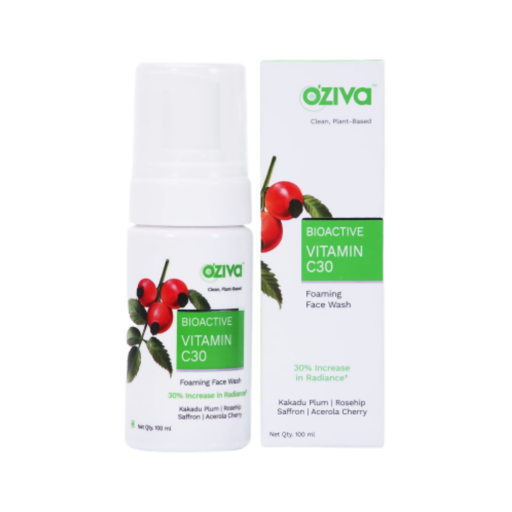 OZiva Bioactive Vitamin C30 Foaming Face Wash - Distacart