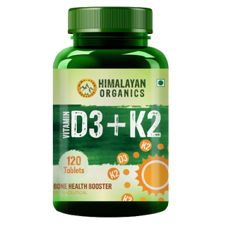 Himalayan Organics Plant Based D3 + K2 Capsules