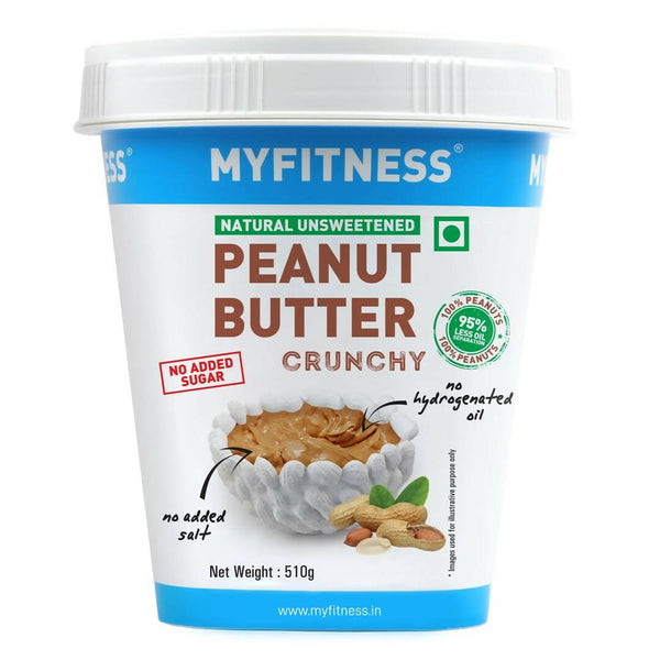 Myfitness All Natural Unsweetened Peanut Butter Crunchy - Distacart