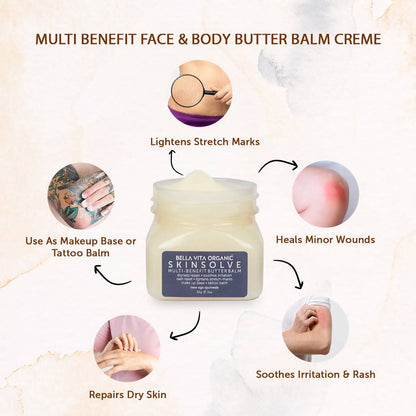 Bella Vita Organic Skin Solve Multi Benefit Butter Balm - Distacart