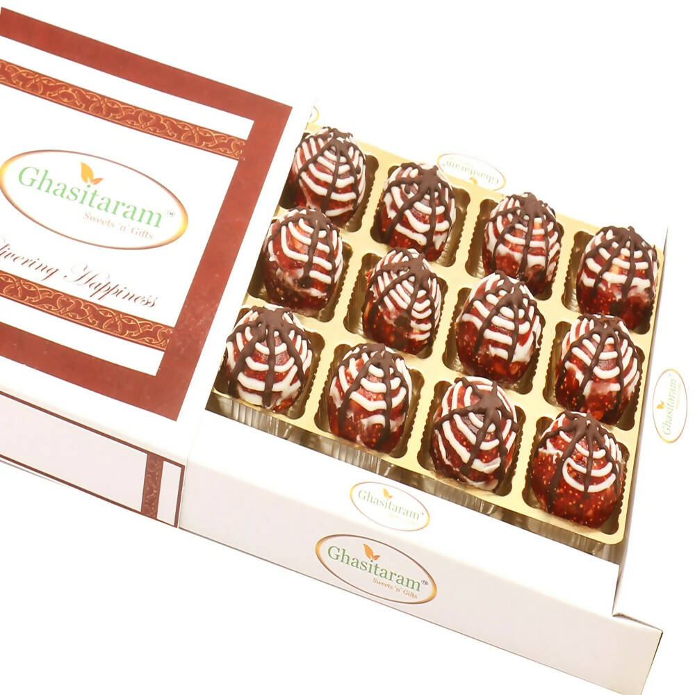 Ghasitaram Anjeer Chocolate Laddoo In White Box - Distacart