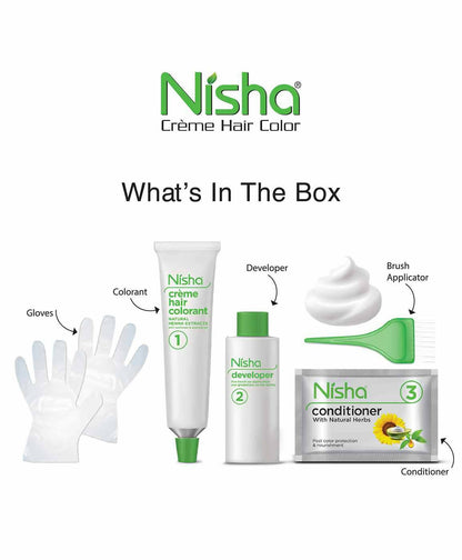 Nisha Creme Hair Color Mahogany - Distacart