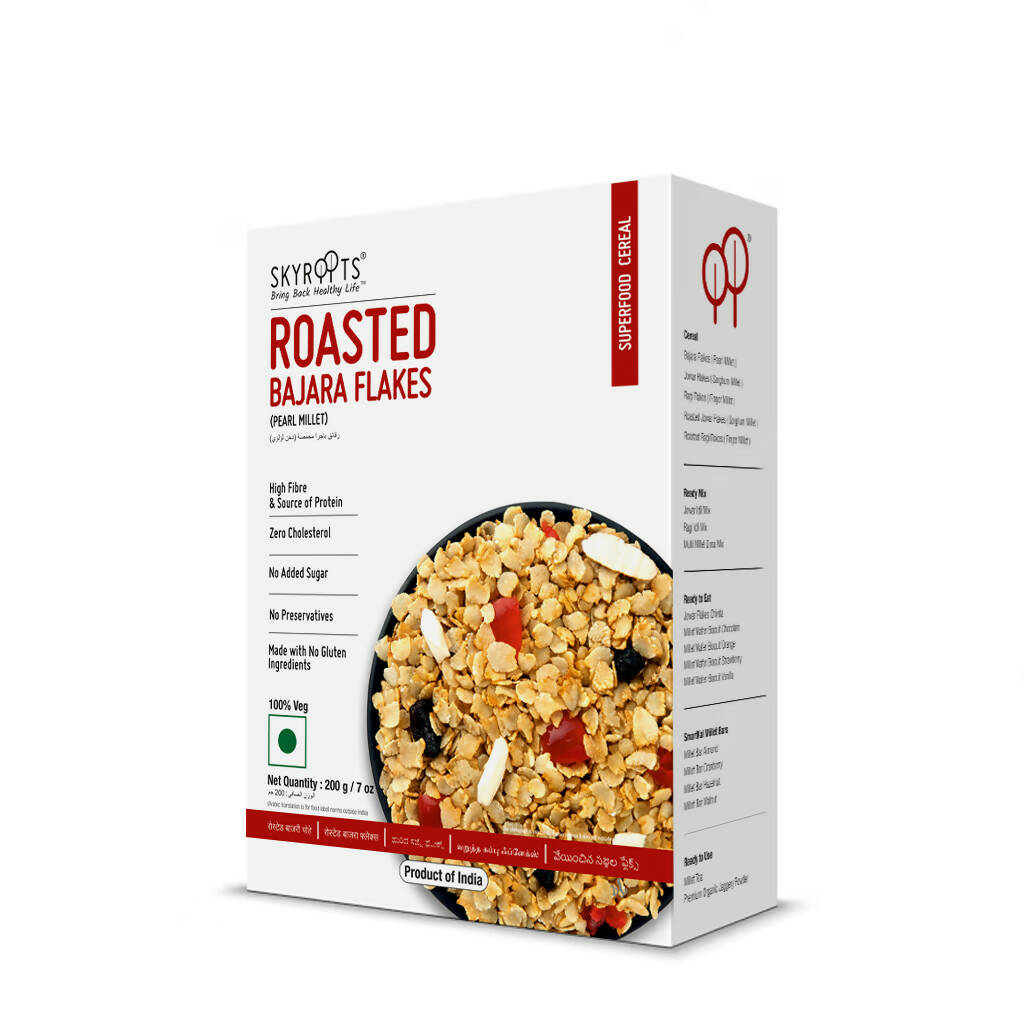 Skyroots Roasted Bajara Flakes - Distacart