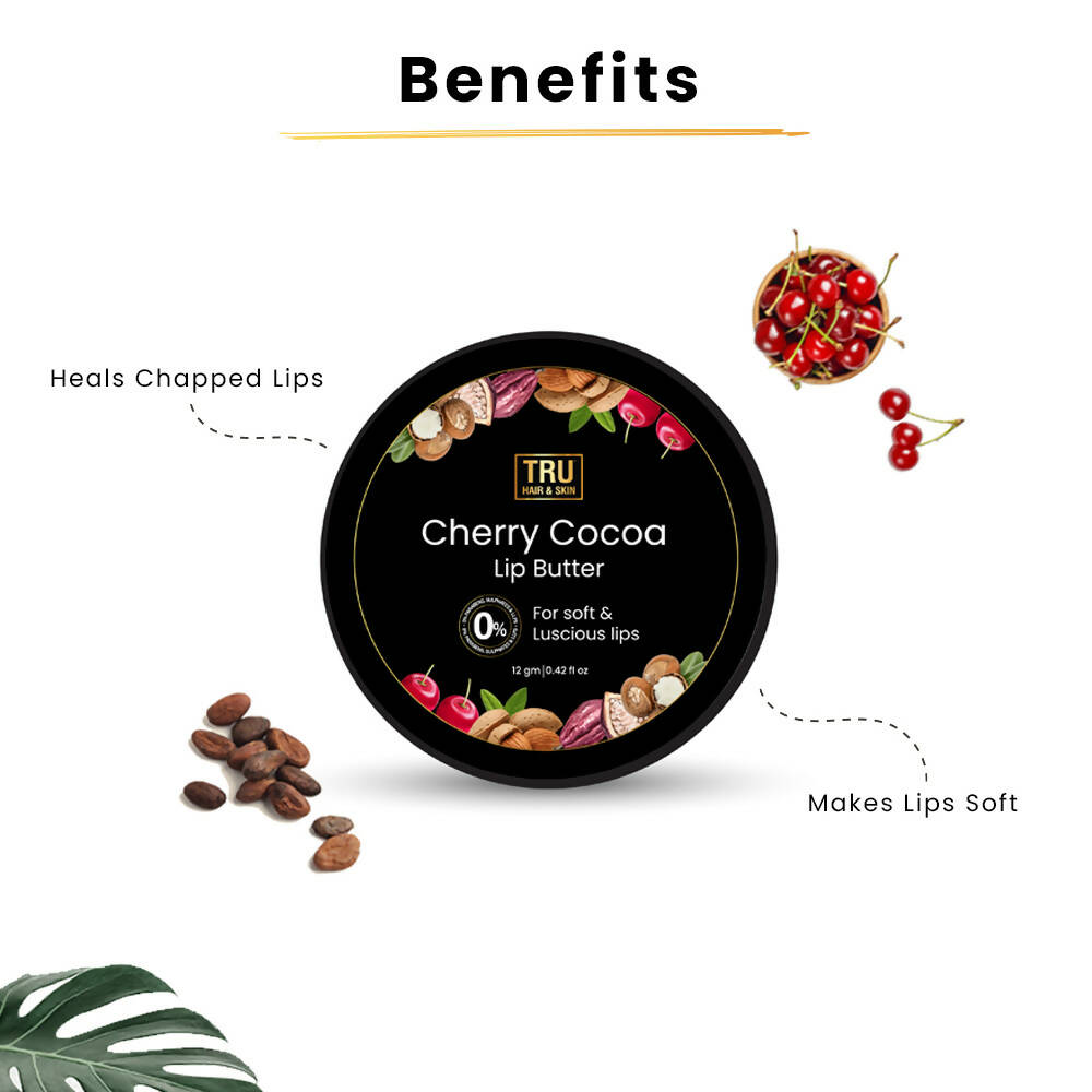 Tru Hair & Skin Cherry Cocoa Lip Butter - Distacart