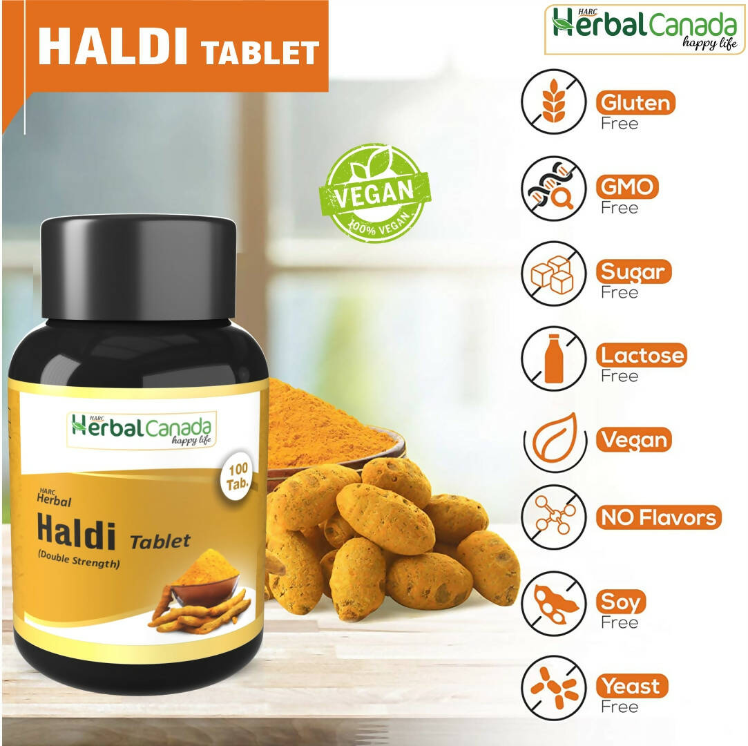 Herbal Canada Haldi Tablets - Distacart