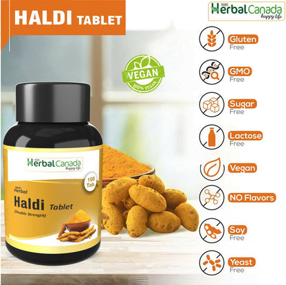 Herbal Canada Haldi Tablets - Distacart
