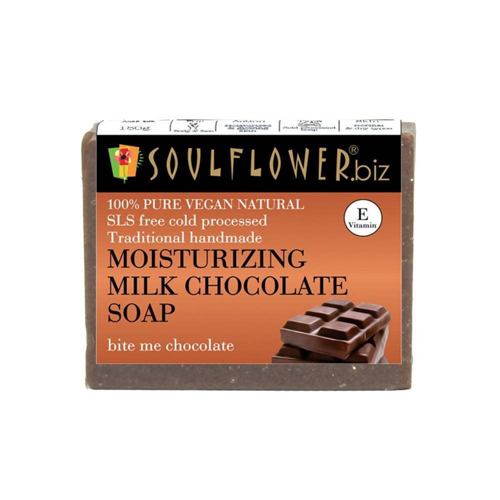 Soulflower Moisturizing Milk Chocolate Handmade Soap - Distacart