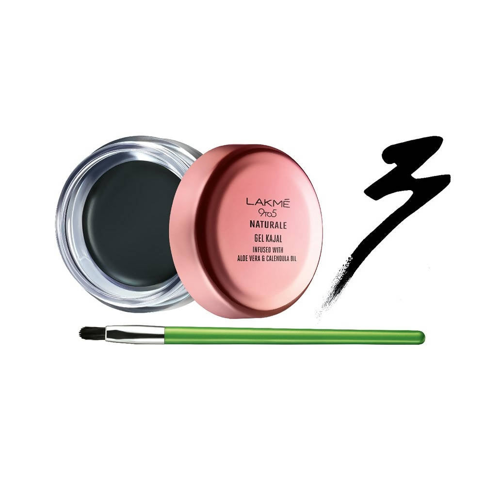 Lakme 9To5 Naturale Gel Kajal - Black - Distacart