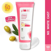 Thumbnail for Plum Squalane & Vitamin E SPF 50 PA+++ Dewy-Bright Sunscreen - Distacart