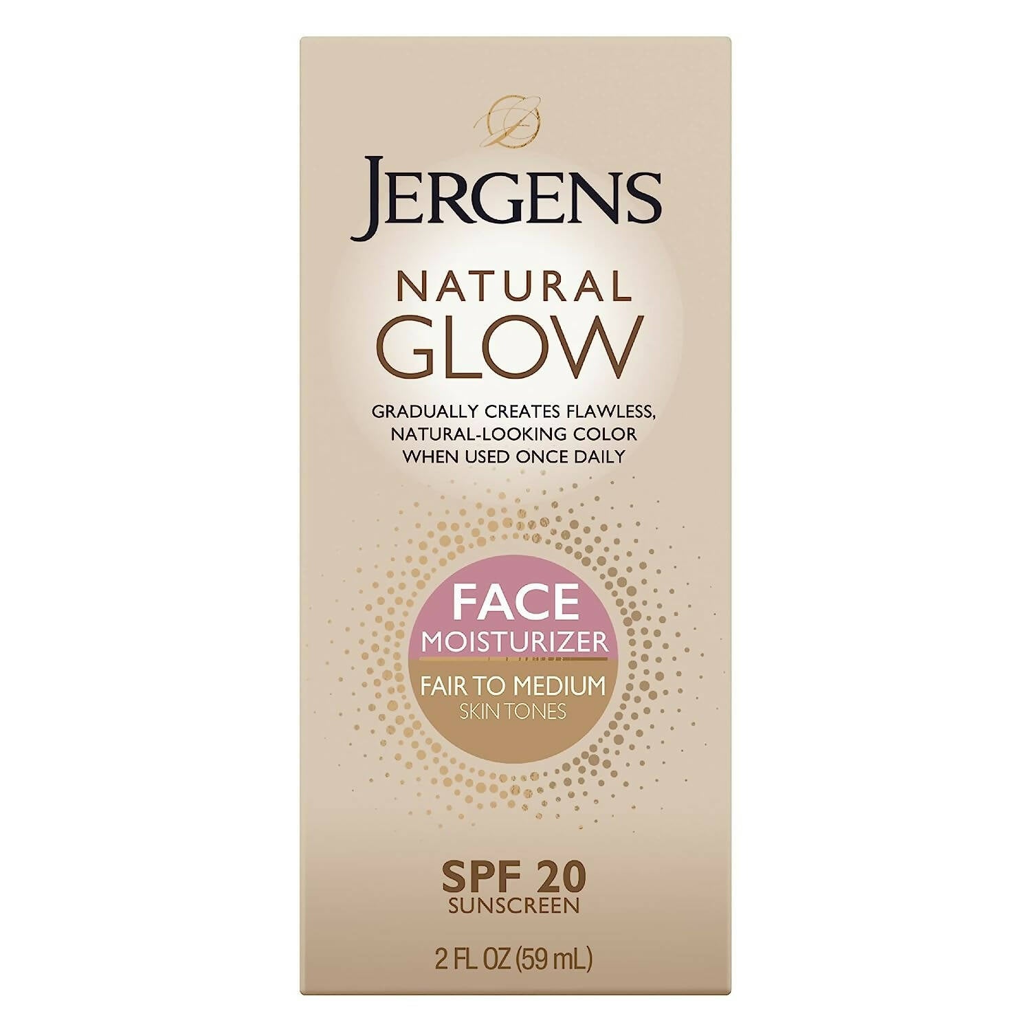 Jergens Glow Face Daily Moisturizer Sunscreen Spf 20 - Distacart