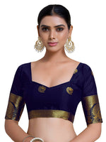 Thumbnail for Mimosa Women's Pink Mysore Silk Crepe Saree - Distacart