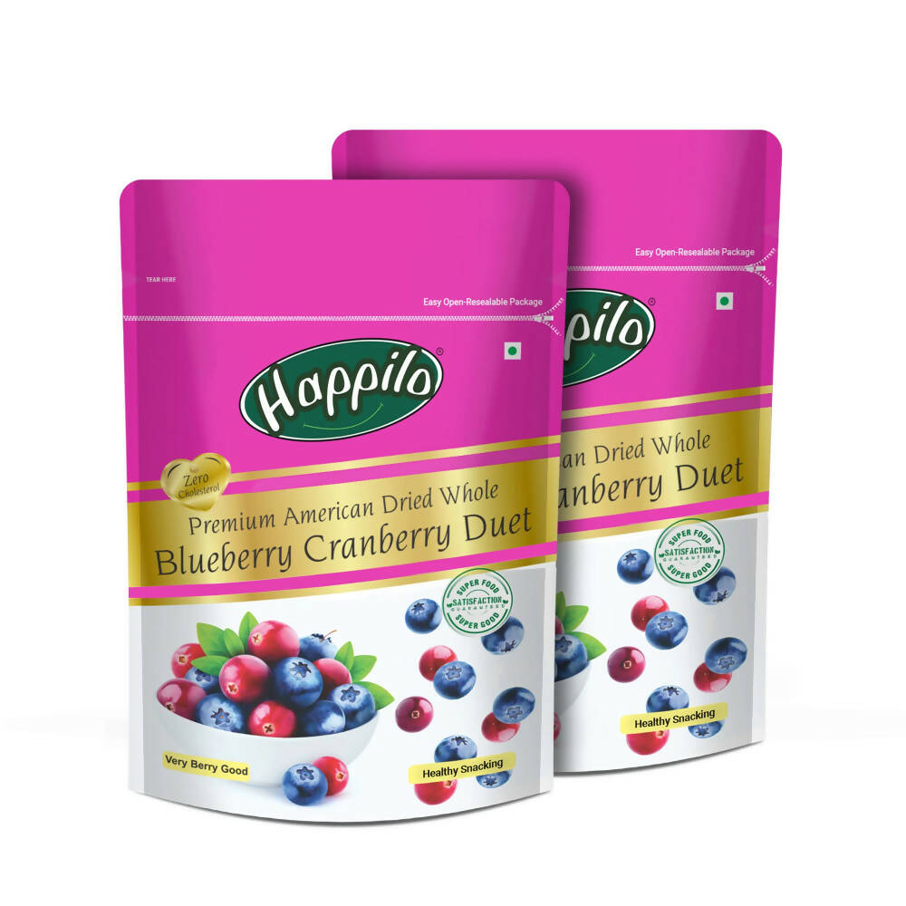 Happilo Premium Dried Blueberry Cranberry Duet - Distacart