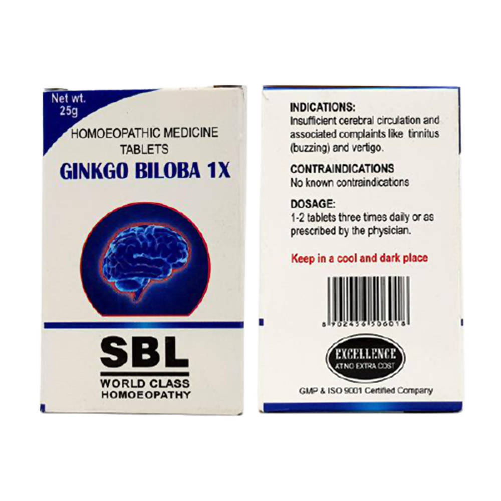 SBL Homeopathy Ginko Biloba Tablets - Distacart