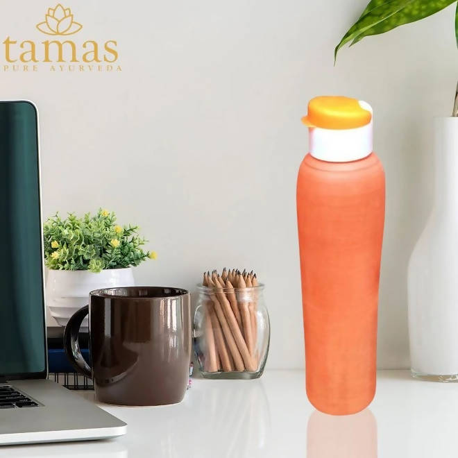 Tamas Handmade & Eco-Friendly Earthen Carry Water Bottle With Sipper Cap - Distacart
