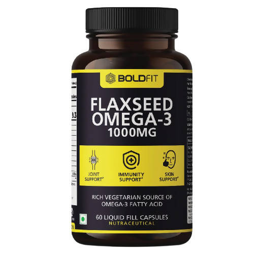 Boldfit Flaxseed Omega-3 1000mg Capsules - Distacart