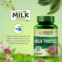 Thumbnail for Organics Milk Thistle, Liver Detox: 120 Vegetarian Capsules