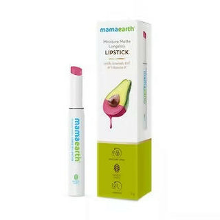 Mamaearth Moisture Matte Long Stay Lipstick Pink Lemonade - Distacart