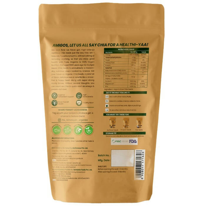 Himalayan Organics Chia Seeds - Distacart