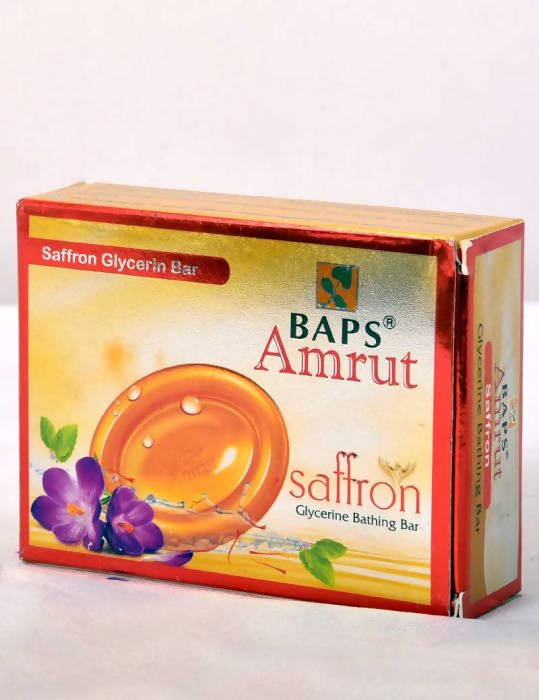 Baps Amrut Saffron Glycerin Bathing Bar