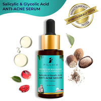Thumbnail for Pilgrim Salicylic Acid + Glycolic Acid Anti Acne Serum