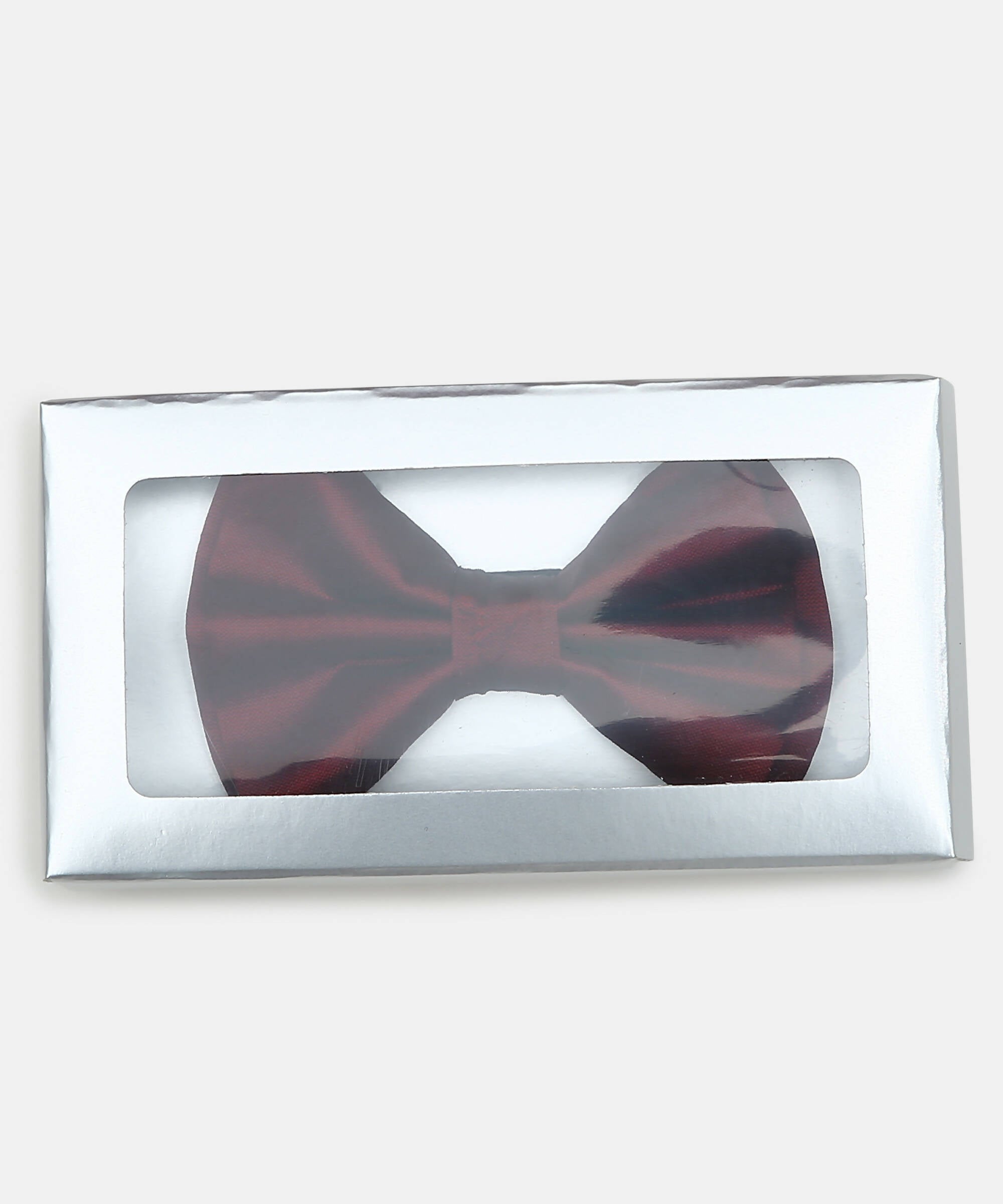 Manet Boys Solid Double Layer Bow - Maroon - Distacart