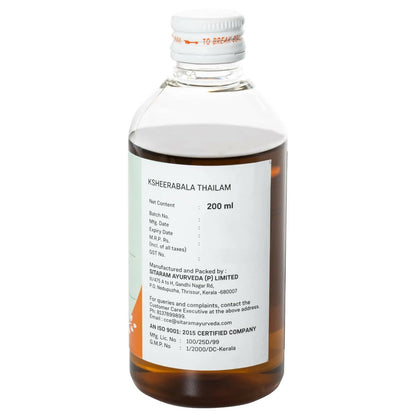 Sitaram Ayurveda Ksheerabala Thailam - Distacart
