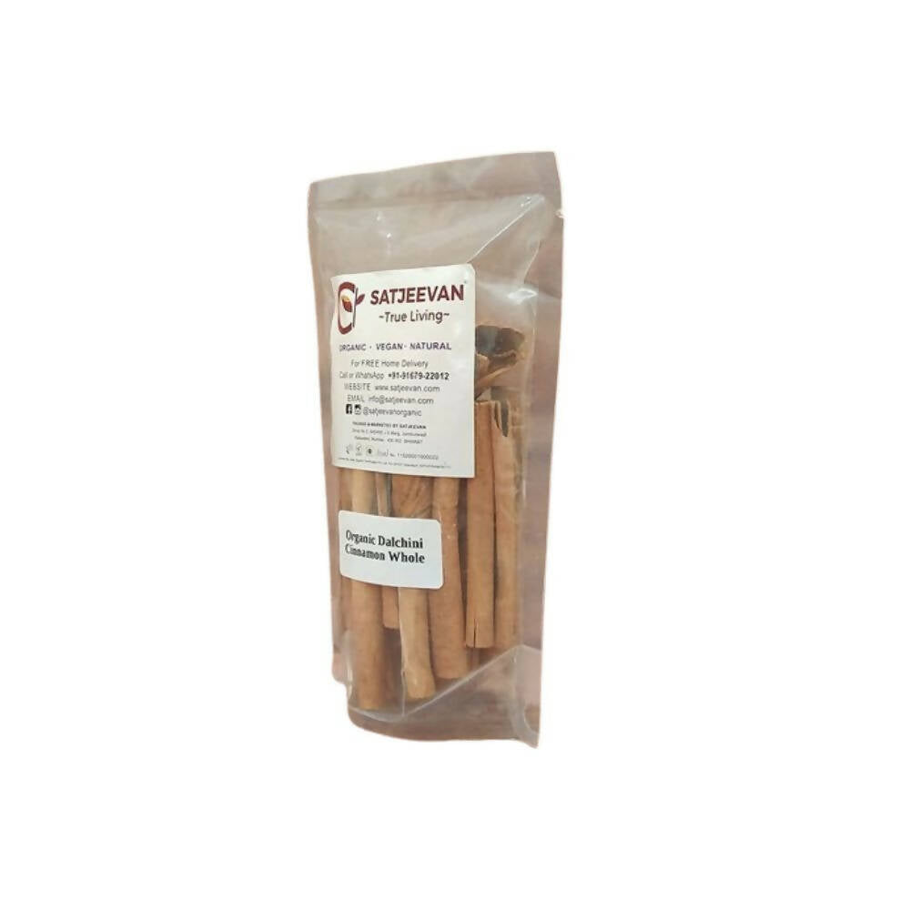 Satjeevan Organic Dalchini Cinnamon Whole - Distacart