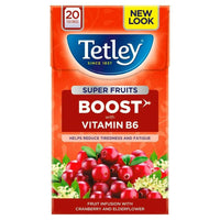 Thumbnail for Tetley Super Fruits Boost With Vitamin B6 Cranberry & Elderflower Tea Bags - Distacart