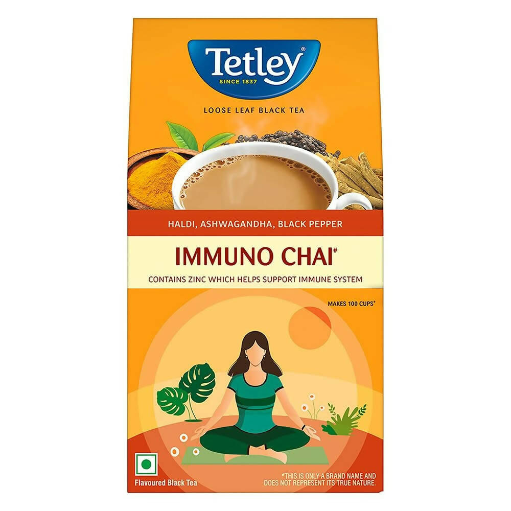 Tetley Immuno Chai Loose Leaf Flavoured Black Tea - Distacart